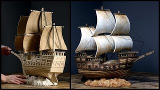 ❣DIY Pirate Ship Using Cardboard❣ [upl. by Golightly959]