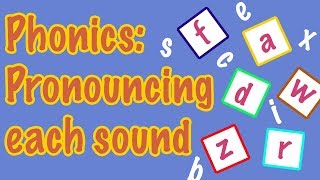 English Letter Pronunciation  Phonics [upl. by Tsenrae]