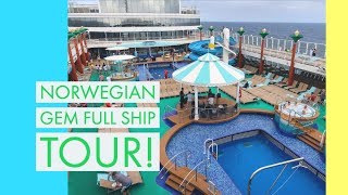 Norwegian Gem Full Cruise Ship Tour [upl. by Lledra]