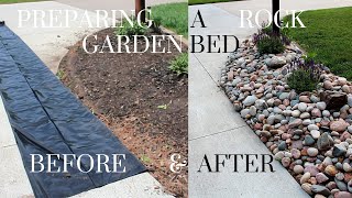 Preparing a GARDEN BED for landscape ROCK [upl. by Sara-Ann]