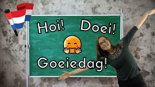 DUTCH GREETINGS  Dutch for BEGINNERS les 1 NT2  A1 [upl. by Rekcut]