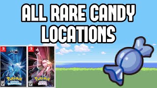 All Rare Candy Locations in Pokemon Brilliant Diamond amp Shining Pearl [upl. by Oniluap]