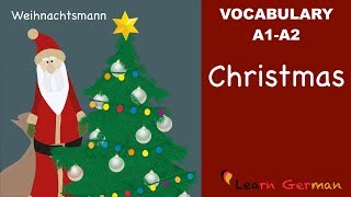 Learn German  German Vocabulary  Weihnachten  Christmas  A1  A2 [upl. by Rudolph]