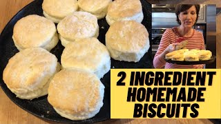 Homemade Biscuits with ONLY 2 INGREDIENTS [upl. by Chancelor833]