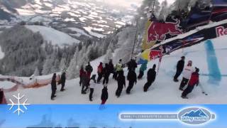 Kitzbuhel Hahnenkamm  Extreme Mausefalle section [upl. by Sanjiv]