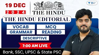 19 December 2024  The Hindu Analysis  The Hindu Editorial  Editorial by Vishal sir  Bank  SSC [upl. by Tala]