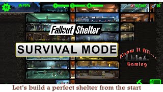 Fallout Shelter  Survival Mode  The Perfect Start 2021 [upl. by Sucerdor]