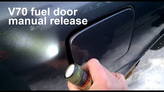 Volvo V70 XC70 Emergency fuel door release 20012007 [upl. by Wasserman]