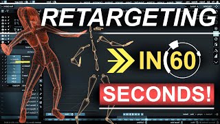 Retargeting ROKOKO Animations In Blender 60 Seconds [upl. by Urial]