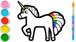 Standing Magic Unicorn  Learn How to Draw Basics With This Video 29 [upl. by Farr]