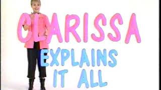 Nickelodeon Clarissa Explains It All Bumper 1 1993 [upl. by Akimehs]