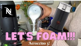 How To Foam Milk With Aeroccino 3 Make Coffee With Foam Tips amp Tricks  Easy Foamed Latte Recipe [upl. by Ameekahs512]