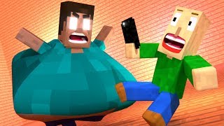 BALDIS BASICS VS Herobrine  Funny Minecraft Animations [upl. by Tremain771]