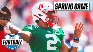 See The 2021 Huskers in Action Team Red vs Team White  2021 Nebraska Spring Football Game [upl. by Kleiman]