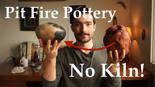 Pit Fire Pottery In Your Backyard  NO Kiln [upl. by Nnylirret]