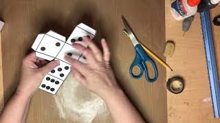 How to make a paper dice [upl. by Gorlin]