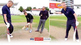 Jos Buttler vs Freddie Flintoff  Long range batting challenge 🚀 [upl. by Silrak392]