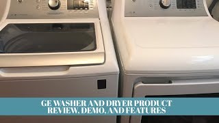 GE Washer and Dryer Product Review Demo and Features [upl. by Ahsekin]