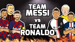 🔥Team Messi vs Team Ronaldo🔥 Football Challenges Frontmen Season 110 [upl. by Nehtanhoj]