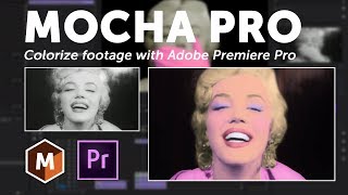 How to Colorize BampW Footage Mocha Pro  Adobe Premiere [upl. by Grimaud]