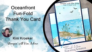 Oceanfront Fun Fold Thank You Card [upl. by Verile]