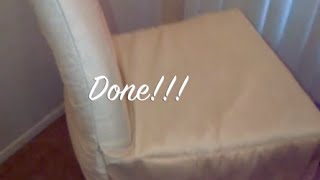 DIY Chair Cover SimpleQuick and Easy  MATV [upl. by Dlorej490]