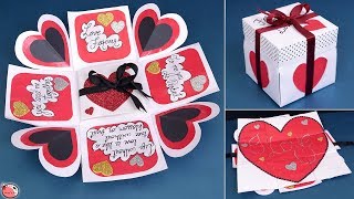 Valentine Special  LOVE Greeting Card  DIY  Valentines Day Gift Idea [upl. by Einnij396]