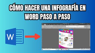 Cómo hacer una infografía en Word PASO A PASO [upl. by Acimot773]