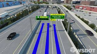 Driving NORTH to and through Seattle with the new SR 99 tunnel [upl. by Wordoow]