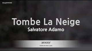 Salvatore AdamoTombe La Neige Karaoke Version [upl. by Irej248]