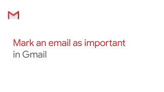 Mark an email as important in Gmail [upl. by Delmer]