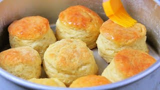 HOW TO MAKE FLUFFY BISCUITS  biscuit mixing method [upl. by Clarabelle]