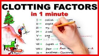 Clotting factors in 1 minute  Mnemonic series 6 [upl. by Yelrak]