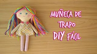 Como hacer una muñeca de trapo paso a paso DIY [upl. by Nnylarac275]