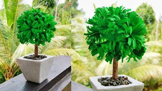 Easy Paper Tree Making  Plant Model For Ambiance [upl. by Vasili852]