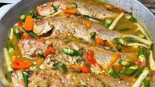 Steamed Fish With OkraJamaican StyleTHE RAINA’S KITCHEN [upl. by Anikas]