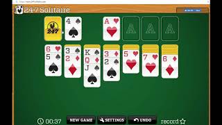 Play 247 Solitaire Card GameFree online card game [upl. by Mixie]