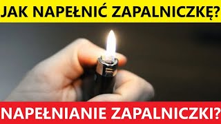 JAK NAPEĹNIÄ† ZAPALNICZKÄ GAZEM NAPEĹNIANIE ZAPALNICZKI GAZEM [upl. by Akire]