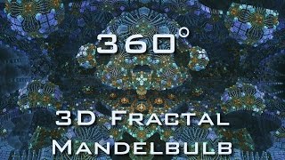 360° Fractal Matrix  Mandelbulb 3D fractal VR 4K [upl. by Bonnell188]