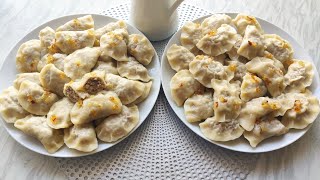 Pierogi z mięsem i kapustą kiszoną [upl. by Summons394]