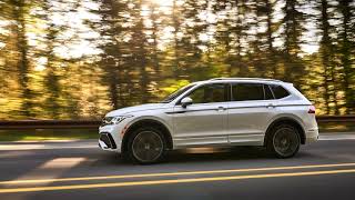 Volkswagen Tiguan Allspace RLine Oryx White 2022 Exterior Interior SlideShow [upl. by Madison130]