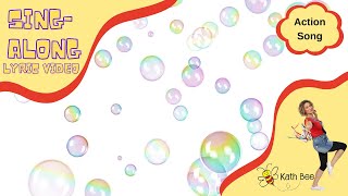 Blowing Bubbles With Lyrics  Bubble Songs  Action Songs for Kids  Calming Songs for Kids [upl. by Elda]