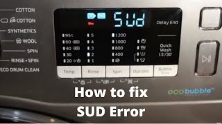 How to Fix the SUD Error Code Quickly on Samsung Front Load Washing Machine [upl. by Golliner144]