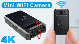 WD6 4K Mini Wifi Camera With HDWIFICam Pro App [upl. by Nodnek]