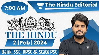 2 Feb 2024  The Hindu Analysis  The Hindu Editorial  Editorial by Vishal sir  Bank  SSC  UPSC [upl. by Eecrad319]