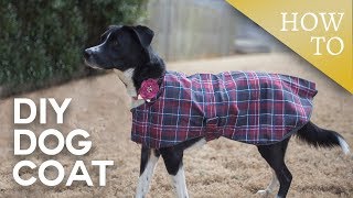 DIY Dog Coat  SewALong [upl. by Filahk]