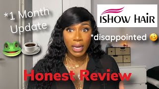 IShow Hair One Month Hair Review  28inch Waterwave Frontal  bundles [upl. by Papke]