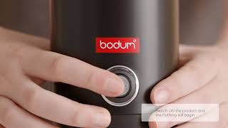 BODUM®  How To  Bistro Electric Milk Frother [upl. by Melissa186]