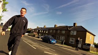 Road rage  Cyclist attacked by angry van man [upl. by Yendic]