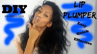 DIY Lip Plumper  Easy Quick and Effective [upl. by Ora571]